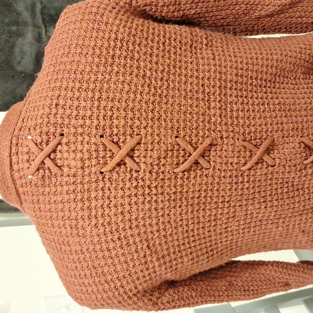 Rose button up sweater - Picture 3 of 3